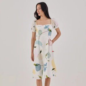 Love, Bonito Rachelle Sweetheart Dress Size Small in Wafting Florals